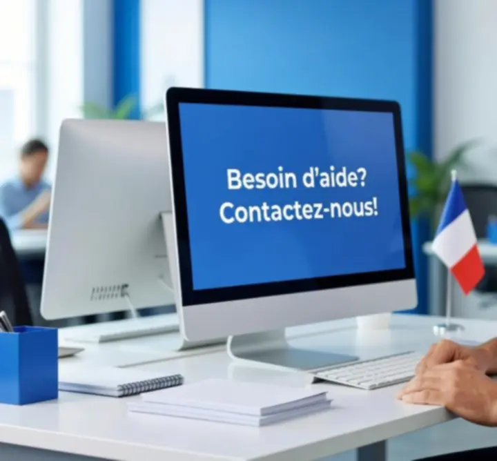 Équipe d'assistance prête à répondre aux questions